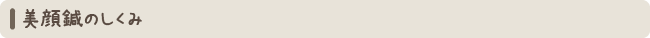 美顔鍼のしくみ