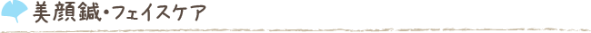 千葉市の美顔鍼・フェイスケア