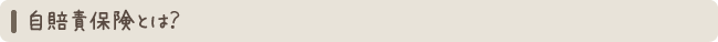自賠責保険とは？