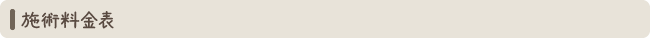 施術料金表